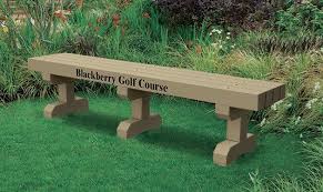 Durable Park Bench Personalized