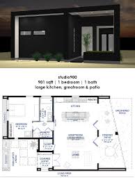 Studio900 Small Modern House Plan With