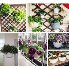 Wall Planter Plastic Flower Pot Semicircular Hanging Wall Free Punching Thickening Resin Planters Multi Color 8 27 Inch 53 31 Inch 4 72 Inch Size