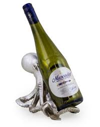 Silver Octopus Wine Holder Bottle Stand