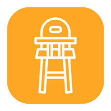 Baby Chair Icon Vector Image