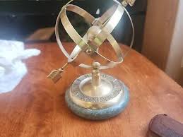 Vintage Brass Globe Armillary Sundial