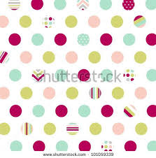 Seamless Pattern Polka Dot Fabric
