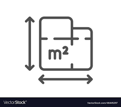 Floor Plan Line Icon Room Dimension
