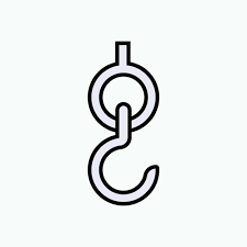 Hanging Element Pulley Symbol Vector
