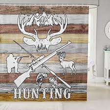 Duck Hunting Shower Curtain Dog Hunter