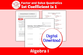 Factoring Factor Quadratics First 1st