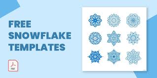 35 Free Snowflake Templates Pdf