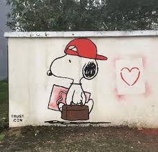 Snoopy Street Art By Trust Icon In