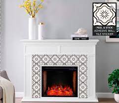 Fireplace Decor Tile Backsplash Wall