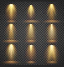 yellow light beam vector images over 9