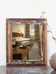 Buy Kephalos Reclaimed Wood Wall Mirror