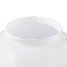 4 In Fitter White Glass Globe Flush