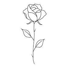 Vector Rose Icon Symbol Of A Flower