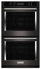 Kitchenaid 30 Black Stainless Convection Double Wall Oven