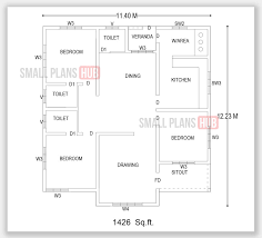 Two Kerala Style House Plans Under 1500