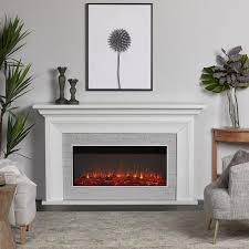 Real Flame Sonia Landscape Electric Fireplace White