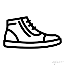 Rubber Sneakers Icon Outline Rubber