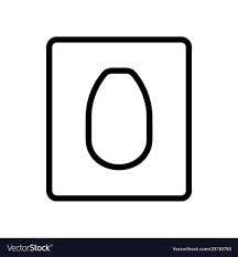 Toilet Seat Cover Icon Linear Logo