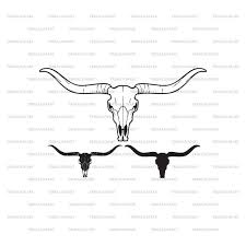 Longhorn Head Skull Bull Or Cow Icon