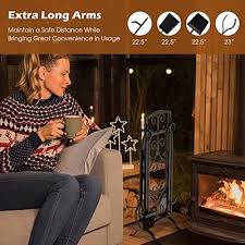 Goplus 5 Piece Fireplace Tools Set