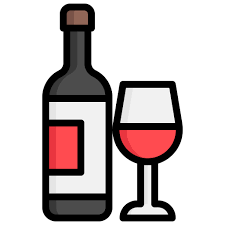 Red Wine Generic Outline Color Icon
