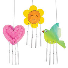 Wooden Spring Wind Chimes Pack Of 4