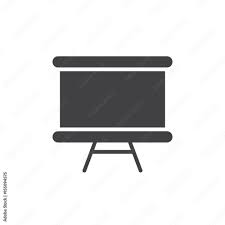 Whiteboard Icon Vector Filled Flat