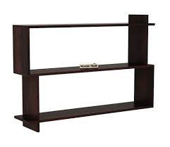 Buy Sculpa Wall Shelf Walnut Finish