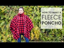 How To Make A Fleece Poncho