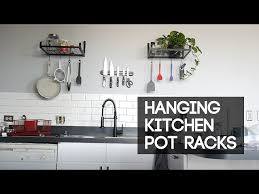 How To Install Kitchen Pot Racks