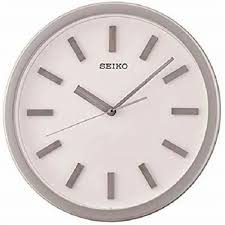 Og Grey Seiko Plastic Wall Clock