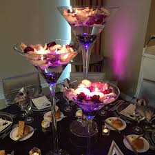 Martini Glasses Centerpieces Martini