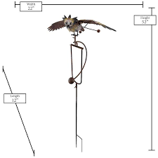 Garden Stake Rocker Owl Small 34387