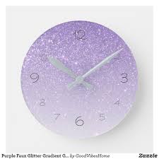 Purple Faux Glitter Gradient Glamorous
