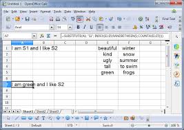 Formulas In Sentences In Excel And Calc
