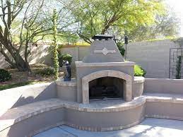 Exterior Stucco Fireplace Makeover