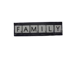Family Scrabble Letters Sign
