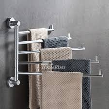 Adjustable Swing Arm Solid Towel Rack