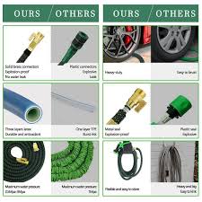 3 4 In 50 Ft Expandable Garden Hose Flexible Water Hose With 10 Function Nozzle Durable 3750d Water Hose No Kink