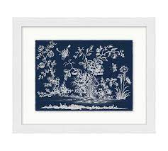 Cyanotype Botanical Framed Print