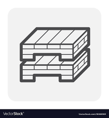 Wood Pallet Icon Royalty Free Vector