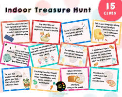 Indoor Treasure Hunt Clues Indoor