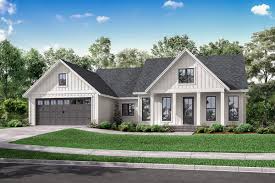 One Story Modern Farmhouse Plan With