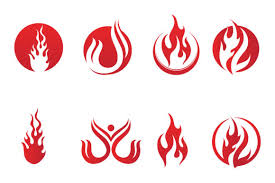 Fire Flame Logo And Symbol Burn Vector