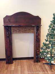 Diy Faux Fireplace Mantel From An Old