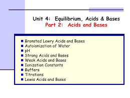 Equilibrium Acids Amp Bases