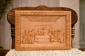 The Last Supper Religious Wooden Carved