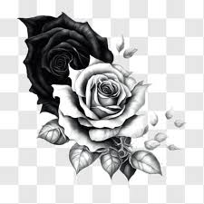 White Rose Tattoo Design