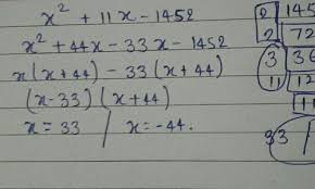 1452 Solve It Using Quadratic Formula